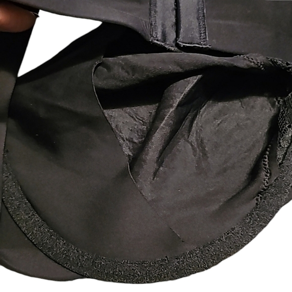 Soma Essentials Unlined Lace Trim Plunge sz 42 C black lace bra new WL335 - Picture 7 of 7